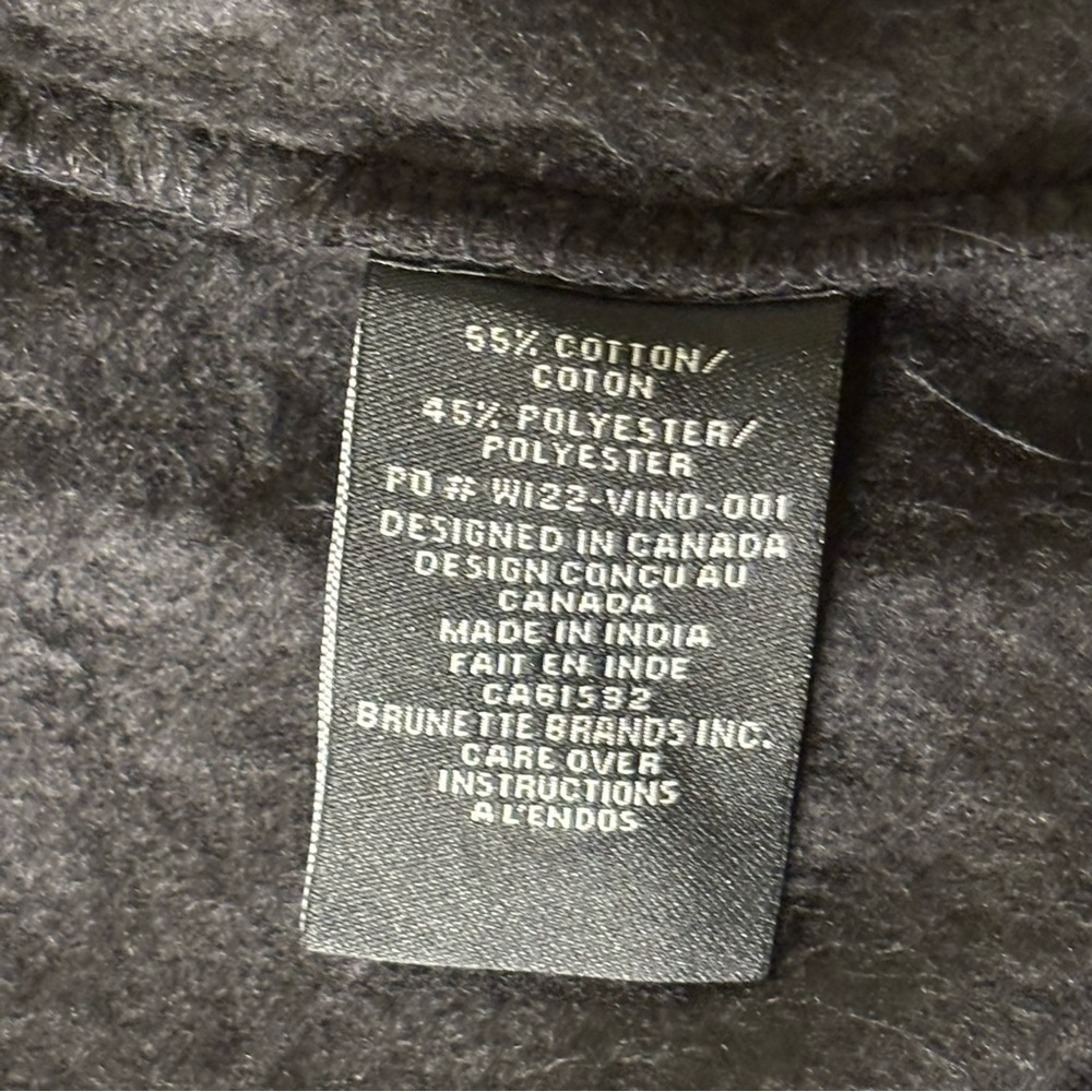 Brunette the Label prefaded oversized black sweatshirt “Partners in Wine” M/L - Picture 11 of 12